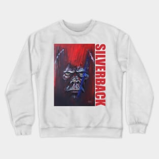 SILVERBACK GORILLA in RED and BLUE Crewneck Sweatshirt